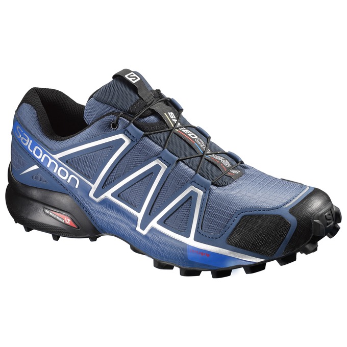 Zapatillas Trail Running Salomon Hombre Azules Oscuro / Negras - Salomon Argentina SPEEDCROSS 4 ,910